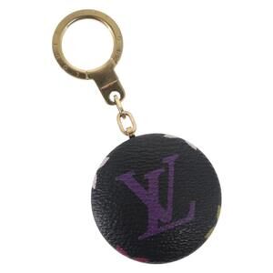 LOUIS VUITTON Monogram Multicolor Astropill Key Holder Black M51912 Auth 157928